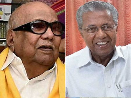 கேரள முதல்வராகப் பதவியேற்கும் பினராயி விஜயனுக்கு கருணாநிதி வாழ்த்து