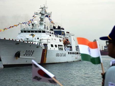 சென்னை வந்த கொரிய கப்பல்: இந்தியா– தென் கொரியா கூட்டு பயிற்சி