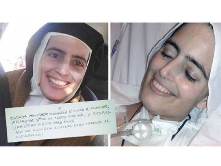 புற்றுநோய் தாக்கிய கன்னியாஸ்திரி... புன்னகைத்தபடியே மரணம் - வைரல் போட்டோ