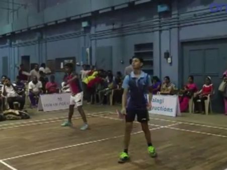 மதுரையில் நடைபெற்ற சப் ஜூனியர்ஸ் பேட்மிண்டன் போட்டி... மாணவர்கள் ஆர்வமுடன் பங்கேற்பு- வீடியோ