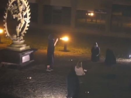 ஜெனிவா அணு ஆராய்ச்சி மையத்தில் சிவன் சிலைக்கு எதிரே இளம் பெண் நரபலி? வைரலாகும் வீடியோவால் அதிர்ச்சி