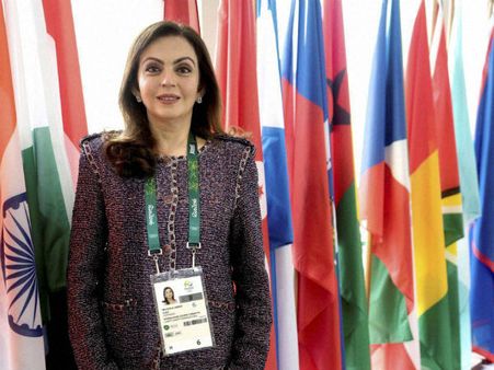 சர்வதேச ஒலிம்பிக் கமிட்டி உறுப்பினராக நீதா அம்பானி தேர்வு