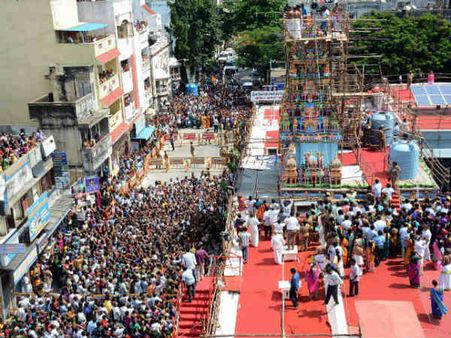 திருவல்லிக்கேணி பார்த்தசாரதி கோவில் நரசிம்மர் சன்னதி கும்பாபிஷேகம் - பக்தர்கள் தரிசனம்