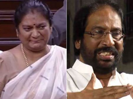 உணர்ச்சி வசப்பட்டு விட்டேன்... திருச்சி சிவாவிடம் மன்னிப்பு கேட்டார் சசிகலா புஷ்பா!