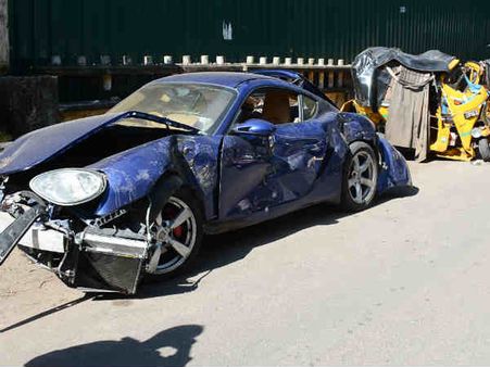 போதையில் போர்சே காரை ஓட்டி விபத்து ஏற்படுத்திய 2 பேரும் சிறையில் அடைப்பு