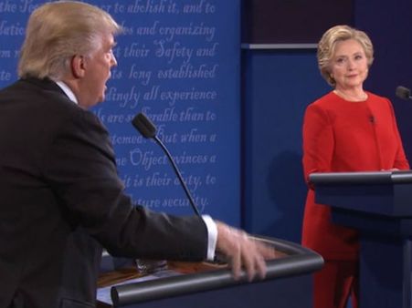 முதல் அதிபர் வேட்பாளர்கள் விவாதம்: வழக்கம் போல் வாயாடிய ட்ரம்ப்... அசத்திய ஹிலரி