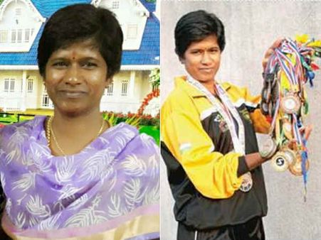 தீக்குளிக்க முயற்சித்த இன்ஸ்பெக்டர் காஞ்சனா.. தடகள போட்டிய்யில் 350 தங்கம் வென்றவர்! #selfimmolation