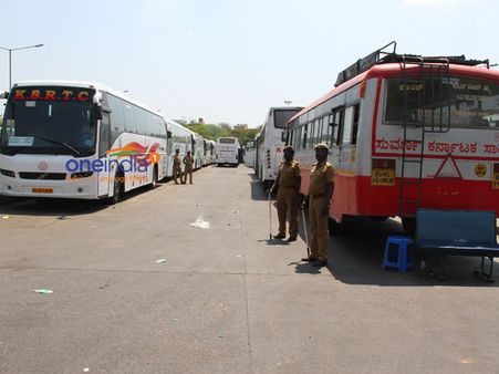 தாக்குதல் எதிரொலி- கர்நாடகா வாகனங்கள் எல்லையோடு நிறுத்தம்... இருமாநில போக்குவரத்தும் துண்டிப்பு!!