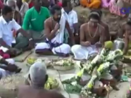 வறண்டு போன மூலவைகை ஆறு... மழை வேண்டி 10 கிராம மக்கள் பூஜை- வீடியோ