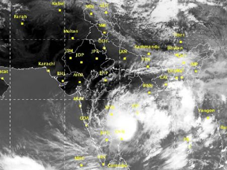 வங்கக் கடலில் உருவானது கியான்ட் புயல் - தமிழகத்திற்கு பாதிப்பில்லை