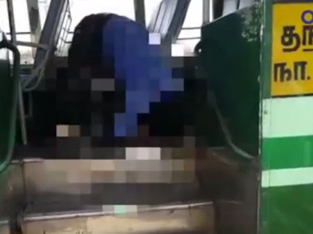 சாத்தூரில் ஓடும் பேருந்தில் இளைஞர் சுட்டுக்கொலை - வீடியோ