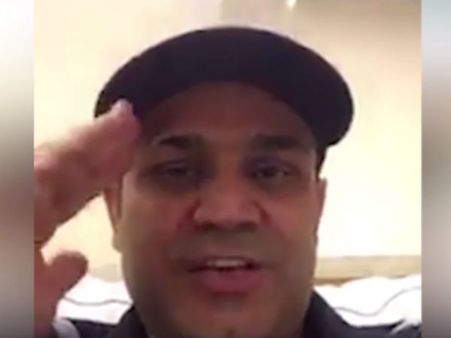 ராணுவ வீரர்களுக்கு வீரேந்திர சேவாக் சல்யூட்- வைரல் வீடியோ