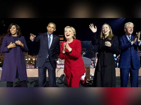 இன்று அமெரிக்க அதிபர் தேர்தல்: ஒரே மேடையில் ஒபாமா, ஹிலரி இறுதி கட்டப் பிரச்சாரம்!