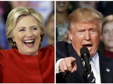 வெளியாக ஆரம்பித்தது அமெரிக்க தேர்தல் டிரெண்ட்.. ஹிலாரி-ட்ரம்ப் நடுவே கடும் போட்டி