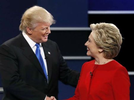 யுஎஸ் தேர்தல் ரிசல்ட் லேட்டஸ்ட் நிலவரம்.... ஹிலரி க்ளிண்டன் 190, ட்ரம்ப் 172