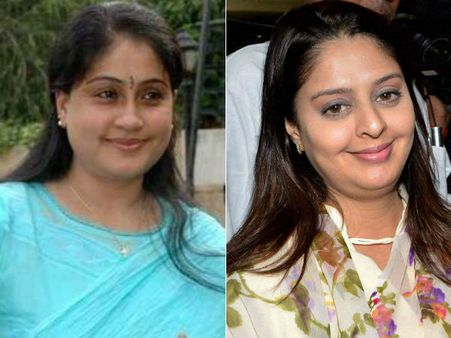 முதல்வர் உடல் நலம் குறித்து அச்சம் வேண்டாம்: விஜயசாந்தி- நக்மாவும் நலம் விசாரித்தார்