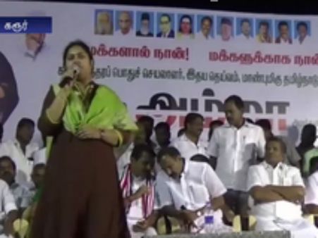 ஜெ.. குணத்தில் தங்கம்.. கோபத்தில் சிங்கம்.. அடுக்குமொழிப் பிரச்சாரத்தில் அசத்திய விந்தியா- வீடியோ