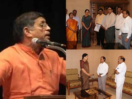 சசியை ஊடக அதிபர்கள், துணைவேந்தர்கள் சந்திப்பது வெட்ககேடு: குருமூர்த்தி பாய்ச்சல்