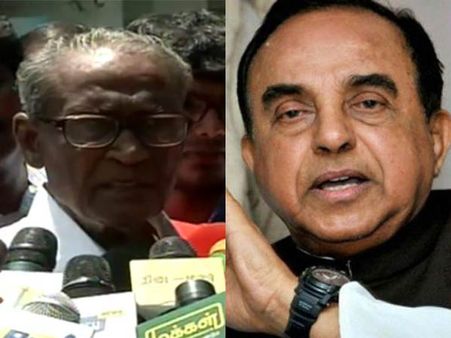 சு.சுவாமியுடன் திடீர் சந்திப்பு- அரசியலே பேசவில்லையாம்- அடித்து சொல்லும் தா. பாண்டியன்!