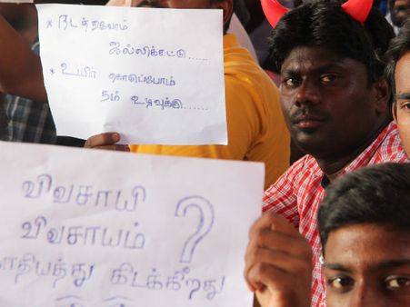 ஜல்லிக்கட்டு.. புதுக்கோட்டை கல்லூரி மாணவர்கள் போராட்டம்.. பொதுமக்கள் ஆதரவு