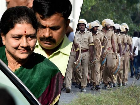 கூவத்தூர் ரிசார்ட்டை சுற்றி 1000 போலீசார் குவிப்பு.. பதட்டம் !