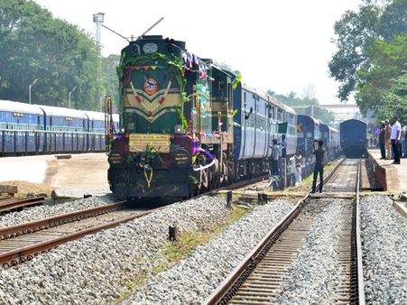 செங்கோட்டை- நியூ ஆரியங்காவு இடையே அதிவேக ரயில் சோதனை ஓட்டம் தொடக்கம்