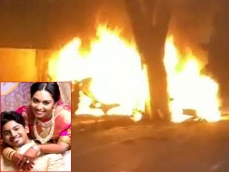 சென்னையில் பயங்கரம்.. மரத்தில் கார் மோதி ரேஸ் வீரர் அஸ்வின் சுந்தர் மனைவியுடன் கருகி பலி!