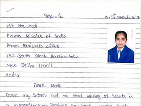 பாஜக தேர்தல் வெற்றி.. மோடிக்கு வாழ்த்து கடிதம் எழுதிய 11 வயது பாகிஸ்தான் சிறுமி! வைரலாகும் கடிதம்