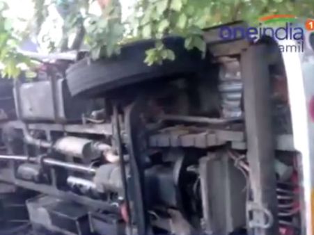 மெரீனா கடற்கரை சாலையில் டேங்கர் லாரி மோதி பள்ளி மாணவர் மரணம்