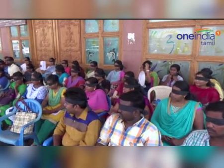 கண்ணைக் கட்டிப் பாட்டுப்பாடி அரசு மருத்துவர்கள் நூதனப் போராட்டம்!