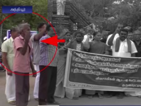 ஃபுல் போதையிலும் விவசாயிகளுக்காக போராடிய 'சின்சியர்' குடிமகன் - வீடியோ