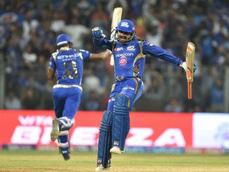 பரபரப்பான ஆட்டத்தில் கொல்கத்தா நைட் ரைடர்சை வீழ்த்தியது மும்பை இந்தியன்ஸ்