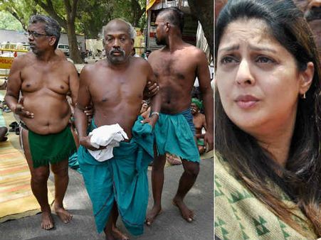 தீவிரமடையும் விவசாயிகளின் 28வது நாள் போராட்டம்.. நக்மா நேரில் சந்தித்து ஆதரவு