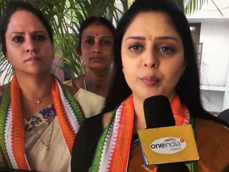 தமிழகத்தின் புறவாசல் வழியாக நுழையத் துடிக்கும் பாஜக... நக்மா எக்ஸ்குளூசிவ் வீடியோ பேட்டி