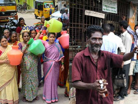 தமிழகத்தின் நிலை... குடத்தோடு அலையும் பெண்கள்.. ஊறுகாயோடு அலையும் ஆண்கள்.. 'தண்ணிக்காக'!