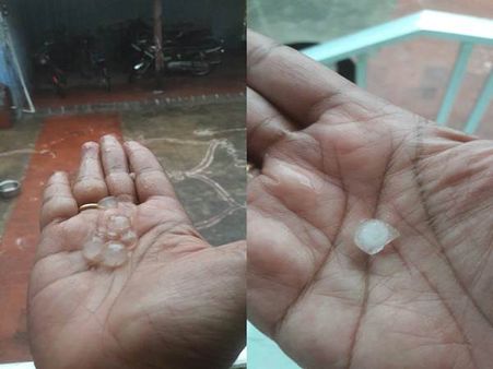 தென்காசி பகுதியில் குளு குளு ஐஸ் கட்டி மழை.. பொது மக்கள் மகிழ்ச்சி