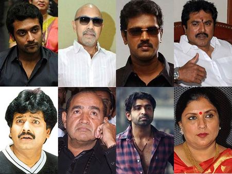 பிடிவாரண்ட்டை ரத்து செய்ய நீதிமன்றத்தில் நடிகர்கள் சூர்யா, சத்யராஜ் உள்ளிட்டோர் மனு!