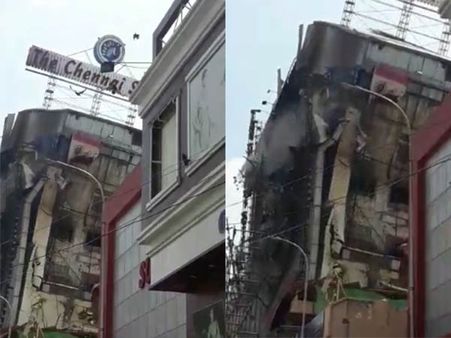 அப்படியே நொறுங்கி விழுந்த சென்னை சில்க்ஸ் .. பரபர வீடியோ