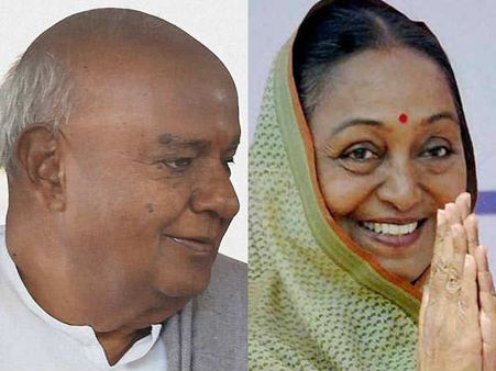 ஜனாதிபதி தேர்தல்: எதிர்க்கட்சிகளின் வேட்பாளர் மீராகுமாருக்கு தேவே கவுடா திடீர் ஆதரவு