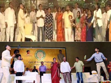 அன்று சிந்து... இன்று ஸ்ரீகாந்த்... விளையாட்டுன்னா என்னா ஆர்வம் நாயுடுகாருக்கு!