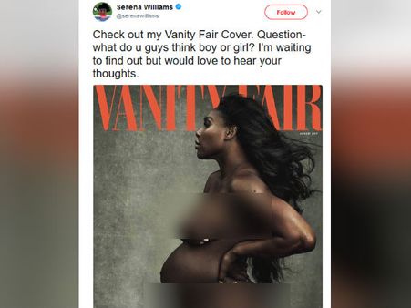 உடம்புல ஒட்டு துணியில்லாம கர்ப்பத்தை காட்டி போட்டோவுக்கு செரீனா போஸ்!