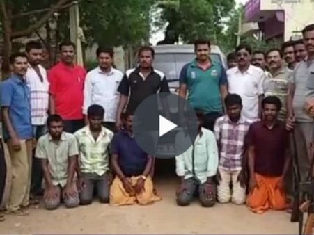 செம்மரம் கடத்தியதாக 6 தமிழர்கள்... ஆந்திரா போலீஸ் கைது! - வீடியோ