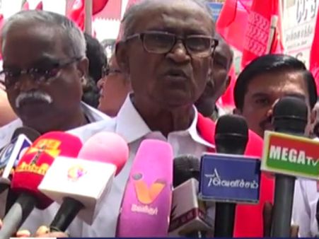 எடப்பாடி பழனிச்சாமியை மக்கள் நம்பத் தயாராக இல்லை - தா.பாண்டியன் விளாசல்: வீடியோ