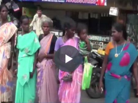 ஸ்டாலின் கைதான நிலையிலும் தடையை மீறி திமுகவினர் மனித சங்கிலிப் போராட்டம் - வீடியோ