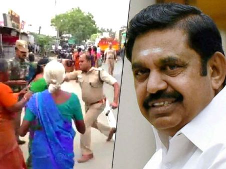 திருப்பூர் சாமளாபுரத்தில் பெண்கள்தான் காவல்துறையினரை தாக்கினார்களாம்.. சொல்றது நம்ம முதல்வர்!