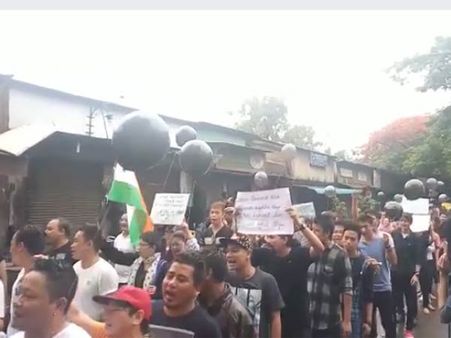 கூர்க்காலாந்து கேட்டு சென்னையில் கூர்க்கா இன மக்கள் பேரணி