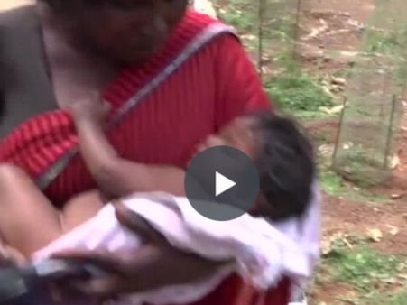 சாலையோரம் தூங்கிய போது கடத்தப்பட்ட குழந்தை... உடனடியாக மீட்ட போலீஸ் - வீடியோ