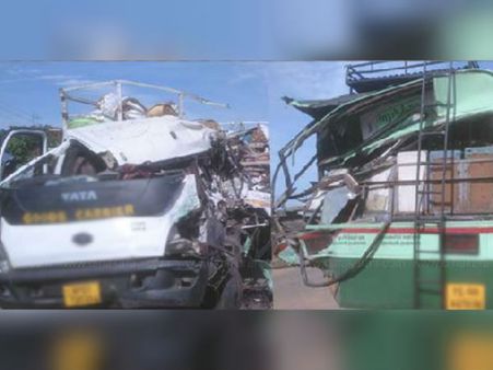 தஞ்சை அருகே பஸ் - மினி லாரி மோதிய விபத்து: பலி எண்ணிக்கை 10ஆக உயர்வு!