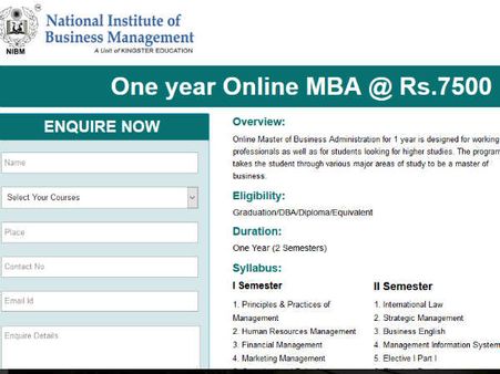 வெறும் ரூ.7,500ல் ஆன்லைனில் ஓராண்டு எம்.பி.ஏ. படிப்பு: முந்துங்கள்!