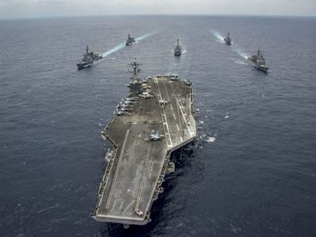 சென்னை அருகே இந்தியா, அமெரிக்கா, ஜப்பான் கடற்படையினர் கூட்டுப் பயிற்சி